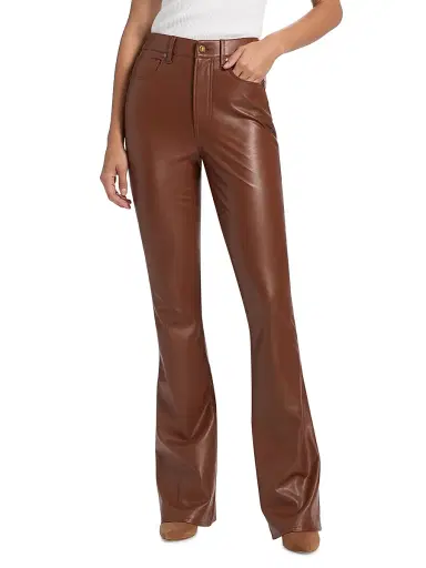 Veronica Beard Women's Beverly High-Rise Skinny Flared Pants - Mahogany | Thumbnail 3 Veronica Beard Women's Beverly High-Rise Skinny Flared Pants - Mahogany | Thumbnail 3
