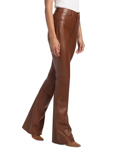 Veronica Beard Women's Beverly High-Rise Skinny Flared Pants - Mahogany | Thumbnail 4 Veronica Beard Women's Beverly High-Rise Skinny Flared Pants - Mahogany | Thumbnail 4