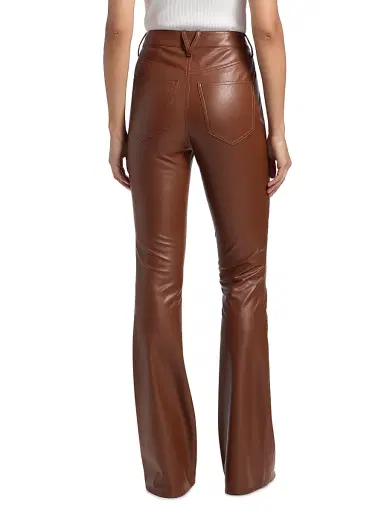 Veronica Beard Women's Beverly High-Rise Skinny Flared Pants - Mahogany | Thumbnail 5 Veronica Beard Women's Beverly High-Rise Skinny Flared Pants - Mahogany | Thumbnail 5