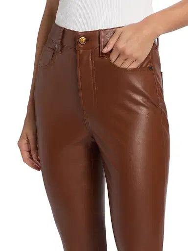 Veronica Beard Women's Beverly High-Rise Skinny Flared Pants - Mahogany | Thumbnail 6 Veronica Beard Women's Beverly High-Rise Skinny Flared Pants - Mahogany | Thumbnail 6