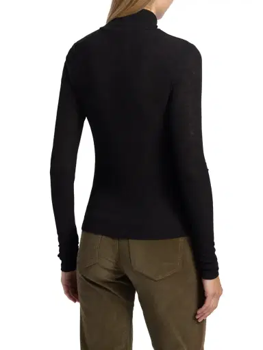 Veronica Beard Women's Wyeth Fitted Turtleneck - Black - Size XL | Thumbnail 5 Veronica Beard Women's Wyeth Fitted Turtleneck - Black - Size XL | Thumbnail 5
