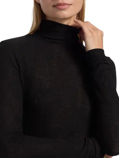 Veronica Beard Women's Wyeth Fitted Turtleneck - Black - Size XL | Thumbnail 6 Veronica Beard Women's Wyeth Fitted Turtleneck - Black - Size XL | Thumbnail 6