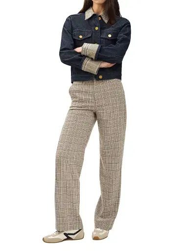 rag & bone Women's Shea Plaid Wool-Blend Straight-Leg Pants | Thumbnail 2 rag & bone Women's Shea Plaid Wool-Blend Straight-Leg Pants | Thumbnail 2