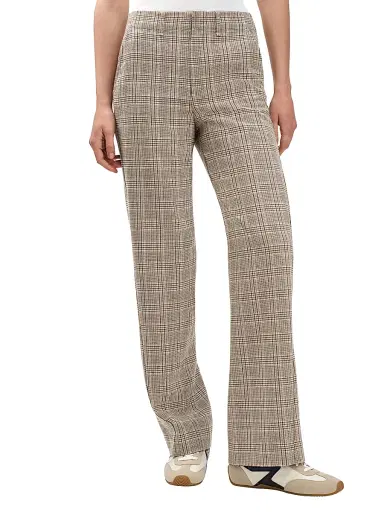 rag & bone Women's Shea Plaid Wool-Blend Straight-Leg Pants | Thumbnail 3 rag & bone Women's Shea Plaid Wool-Blend Straight-Leg Pants | Thumbnail 3