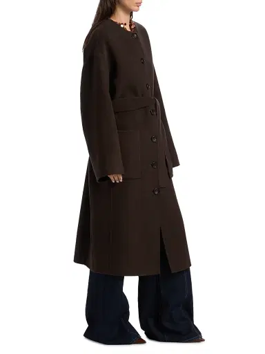 Ulla Johnson Women's Fernanda Wool-Blend Oversized Belted Coat | Thumbnail 4 Ulla Johnson Women's Fernanda Wool-Blend Oversized Belted Coat | Thumbnail 4