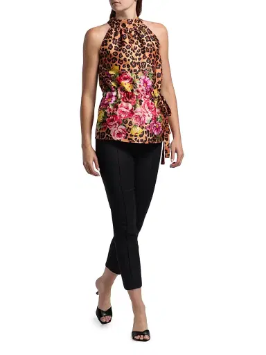 If Only Studio Women's Printed Halterneck Top | Thumbnail 2 If Only Studio Women's Printed Halterneck Top | Thumbnail 2