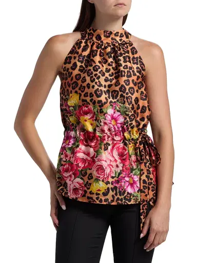 If Only Studio Women's Printed Halterneck Top | Thumbnail 3 If Only Studio Women's Printed Halterneck Top | Thumbnail 3