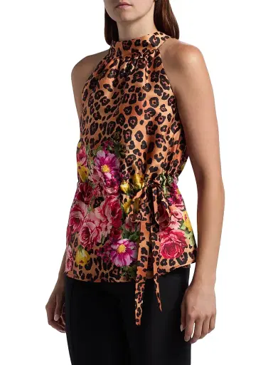 If Only Studio Women's Printed Halterneck Top | Thumbnail 4 If Only Studio Women's Printed Halterneck Top | Thumbnail 4