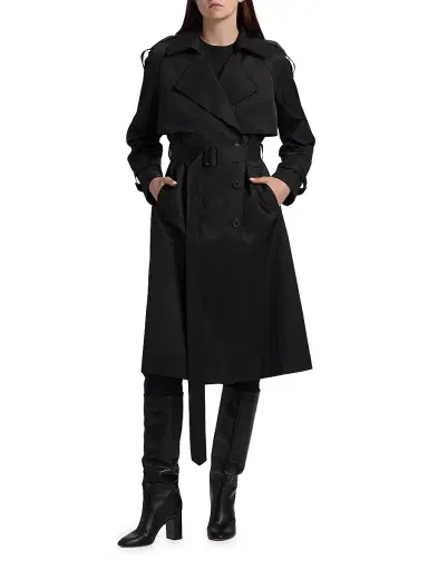 If Only Studio Women's Double-Breasted Trench Coat | Thumbnail 3 If Only Studio Women's Double-Breasted Trench Coat | Thumbnail 3