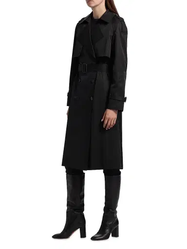 If Only Studio Women's Double-Breasted Trench Coat | Thumbnail 4 If Only Studio Women's Double-Breasted Trench Coat | Thumbnail 4