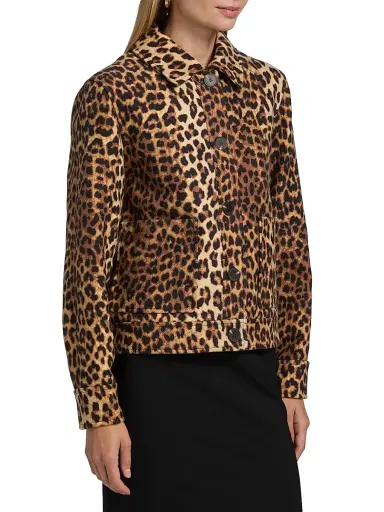 If Only Studio Women's Leopard-Print Jacket | Thumbnail 4 If Only Studio Women's Leopard-Print Jacket | Thumbnail 4