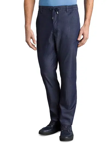 Stefano Ricci Men's Sport Trousers - Dark Blue - Size 40 | Thumbnail 2 Stefano Ricci Men's Sport Trousers - Dark Blue - Size 40 | Thumbnail 2