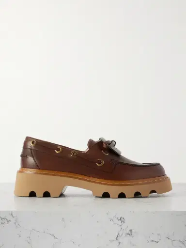 Roger Vivier Viv Ranger Buckled Leather Boat Shoes | Thumbnail 1 Roger Vivier Viv Ranger Buckled Leather Boat Shoes | Thumbnail 1