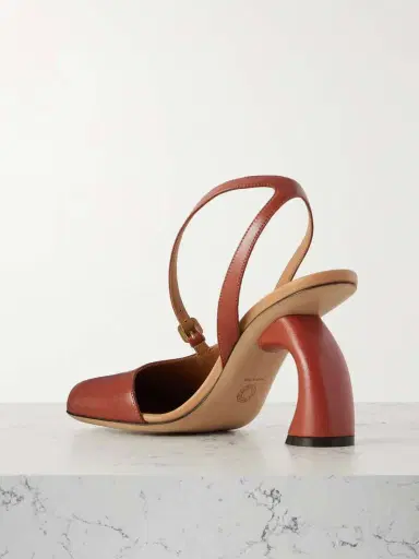 Dries Van Noten Leather Slingback Pumps | Thumbnail 3 Dries Van Noten Leather Slingback Pumps | Thumbnail 3