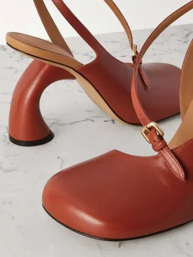 Dries Van Noten Leather Slingback Pumps | Thumbnail 4 Dries Van Noten Leather Slingback Pumps | Thumbnail 4