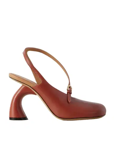 Dries Van Noten Leather Slingback Pumps | Thumbnail 1 Dries Van Noten Leather Slingback Pumps | Thumbnail 1