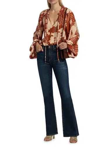 Ramy Brook Women's Helena Flared Jeans - Dark Rinse | Thumbnail 2 Ramy Brook Women's Helena Flared Jeans - Dark Rinse | Thumbnail 2