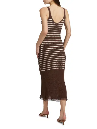 rag & bone Women's Chiara Stripe Tank Dress - Warm Brown | Thumbnail 5 rag & bone Women's Chiara Stripe Tank Dress - Warm Brown | Thumbnail 5