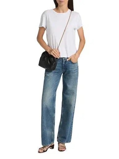 rag & bone Women's Cam Low-Rise Full Straight-Leg Jeans - Echo | Thumbnail 2 rag & bone Women's Cam Low-Rise Full Straight-Leg Jeans - Echo | Thumbnail 2