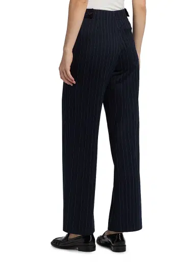 rag & bone Women's Irina Striped Ponte Pants - Navy Multi | Thumbnail 5 rag & bone Women's Irina Striped Ponte Pants - Navy Multi | Thumbnail 5