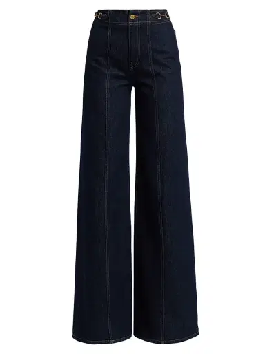 Ulla Johnson Women's Delphine Hight-Rise Wide-Leg Jeans - Tigris - Size 32 | Thumbnail 1 Ulla Johnson Women's Delphine Hight-Rise Wide-Leg Jeans - Tigris - Size 32 | Thumbnail 1