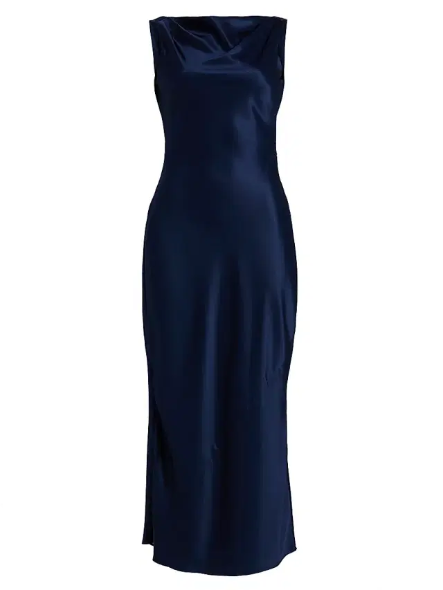 Women's Corey Satin Midi-Dress - Danube Women's Corey Satin Midi-Dress - Danube