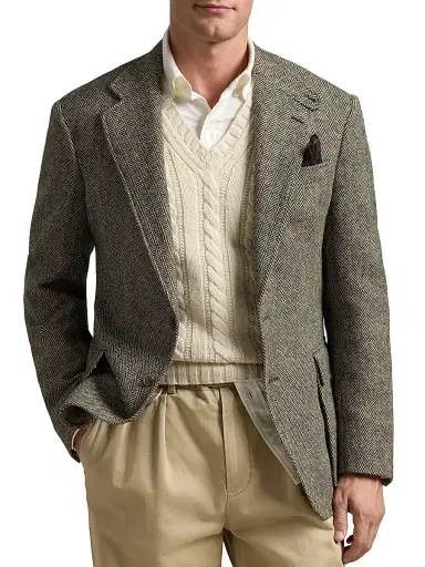 Polo Ralph Lauren Men's The RL67 Suit Jacket - Black Cream | Thumbnail 3 Polo Ralph Lauren Men's The RL67 Suit Jacket - Black Cream | Thumbnail 3
