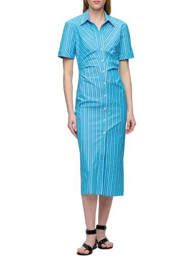 CALLAS MILANO Women's Lou Fitted Shirt Dress | Thumbnail 2 CALLAS MILANO Women's Lou Fitted Shirt Dress | Thumbnail 2