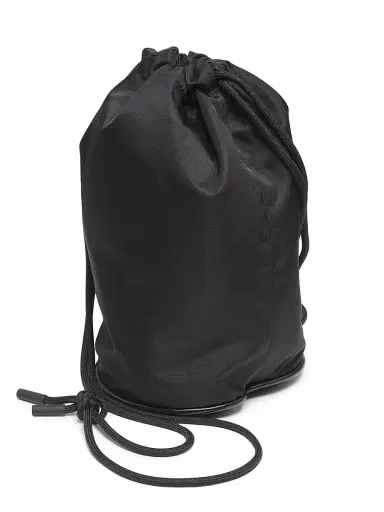 sacai Men's Nylon Twill Drawstring Bag - Black | Thumbnail 3 sacai Men's Nylon Twill Drawstring Bag - Black | Thumbnail 3