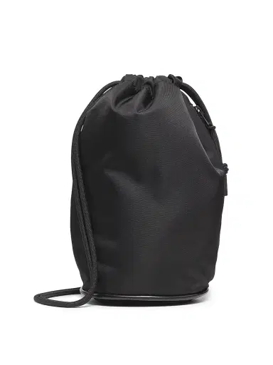 sacai Men's Nylon Twill Drawstring Bag - Black | Thumbnail 1 sacai Men's Nylon Twill Drawstring Bag - Black | Thumbnail 1