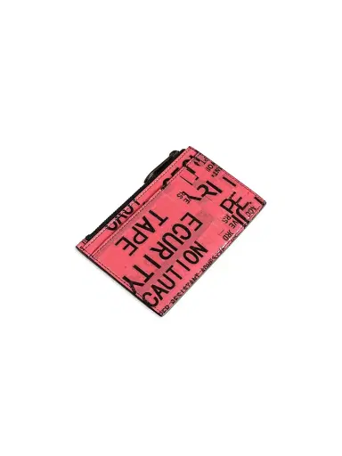 Balenciaga Men's Tape Type Long Coin and Card Holder - Red Black | Thumbnail 2 Balenciaga Men's Tape Type Long Coin and Card Holder - Red Black | Thumbnail 2