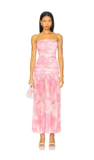 Bardot Solana Mesh Maxi Dress | Thumbnail 1 Bardot Solana Mesh Maxi Dress | Thumbnail 1