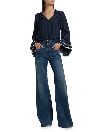 Ramy Brook Women's Liv Flare Jeans - Medium Wash | Thumbnail 2 Ramy Brook Women's Liv Flare Jeans - Medium Wash | Thumbnail 2