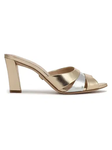 Veronica Beard Women's Cassiel 75MM Metallic Leather Sandals | Thumbnail 1 Veronica Beard Women's Cassiel 75MM Metallic Leather Sandals | Thumbnail 1