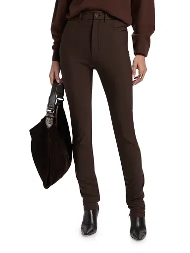Ronny Kobo Women's Berit Solid Pants - Brown | Thumbnail 3 Ronny Kobo Women's Berit Solid Pants - Brown | Thumbnail 3