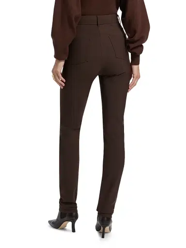 Ronny Kobo Women's Berit Solid Pants - Brown | Thumbnail 5 Ronny Kobo Women's Berit Solid Pants - Brown | Thumbnail 5