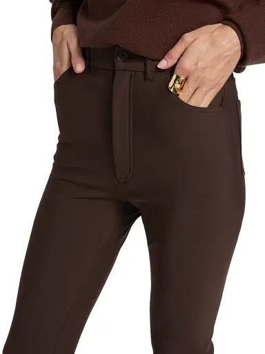 Ronny Kobo Women's Berit Solid Pants - Brown | Thumbnail 6 Ronny Kobo Women's Berit Solid Pants - Brown | Thumbnail 6