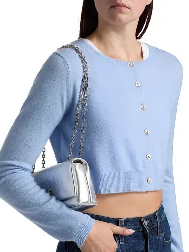 Reformation Women's Janie Cashmere Cardigan - Ice Water - Size Large | Thumbnail 6 Reformation Women's Janie Cashmere Cardigan - Ice Water - Size Large | Thumbnail 6