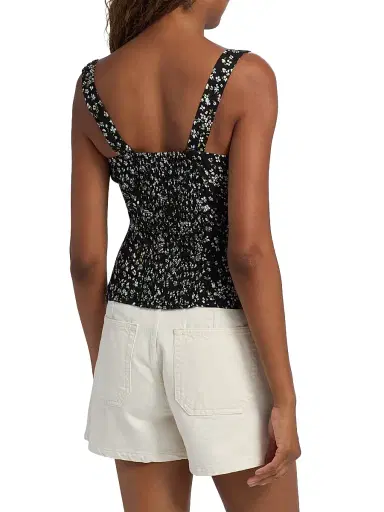 Reformation Women's Francy Floral Crepe Top - Colette - Size 6 | Thumbnail 5 Reformation Women's Francy Floral Crepe Top - Colette - Size 6 | Thumbnail 5