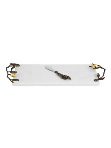 Michael Aram Pomegranate Long Marble Cheese Board & Knife Set | Thumbnail 3 Michael Aram Pomegranate Long Marble Cheese Board & Knife Set | Thumbnail 3