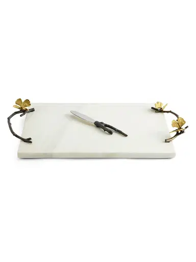 Michael Aram Butterfly Ginkgo Cheese Board & Knife Set | Thumbnail 1 Michael Aram Butterfly Ginkgo Cheese Board & Knife Set | Thumbnail 1