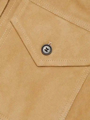 Co Women's Suede Blouse - Camel | Thumbnail 7 Co Women's Suede Blouse - Camel | Thumbnail 7
