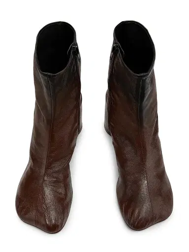 MM6 MAISON MARGIELA Women's 70MM Leather Ankle Boots | Thumbnail 4 MM6 MAISON MARGIELA Women's 70MM Leather Ankle Boots | Thumbnail 4