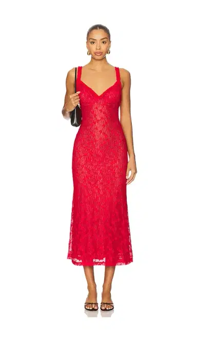 Bardot Alegra Stretch Lace Midi Dress | Thumbnail 1 Bardot Alegra Stretch Lace Midi Dress | Thumbnail 1