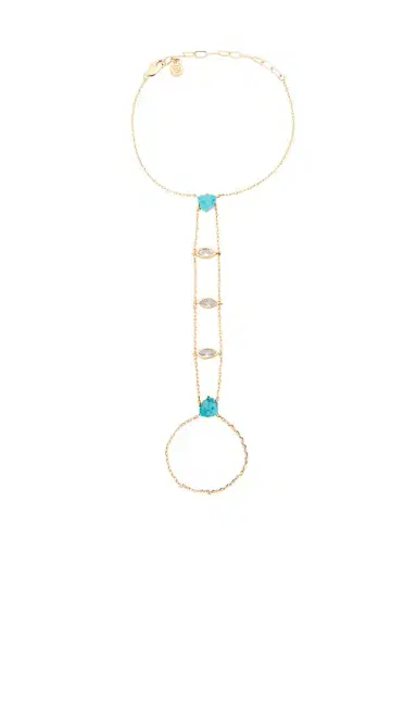 Ettika Turquoise Solstice Hand Chain | Thumbnail 2 Ettika Turquoise Solstice Hand Chain | Thumbnail 2