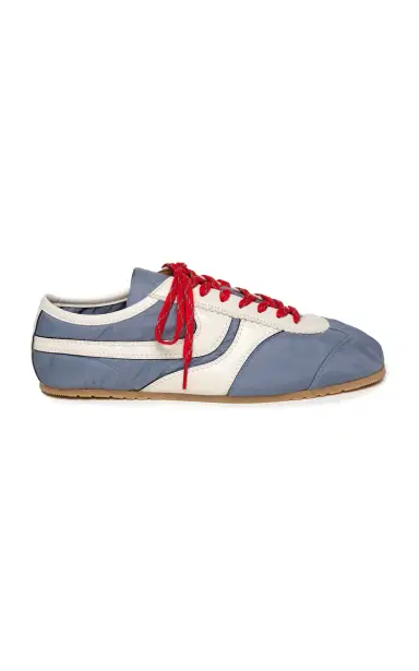 Dries Van Noten Leather-Trimmed Nylon Sneakers | Thumbnail 2 Dries Van Noten Leather-Trimmed Nylon Sneakers | Thumbnail 2