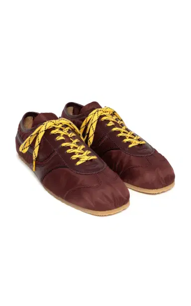 Dries Van Noten Leather-Trimmed Nylon Sneakers | Thumbnail 4 Dries Van Noten Leather-Trimmed Nylon Sneakers | Thumbnail 4