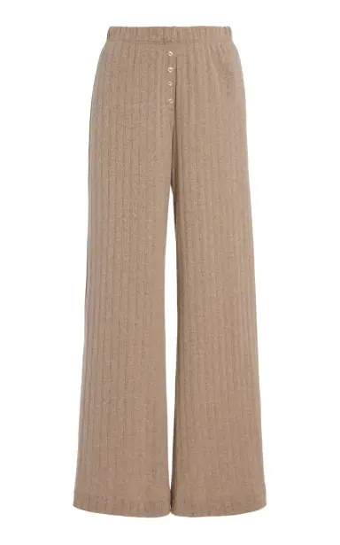 Leset Pointelle Boxer Straight-Leg Pants | Thumbnail 1 Leset Pointelle Boxer Straight-Leg Pants | Thumbnail 1