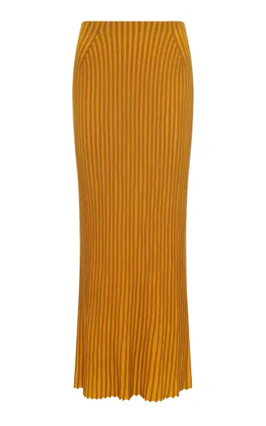 Gabriela Hearst Krause Ribbed Virgin-Wool Maxi Skirt | Thumbnail 1 Gabriela Hearst Krause Ribbed Virgin-Wool Maxi Skirt | Thumbnail 1