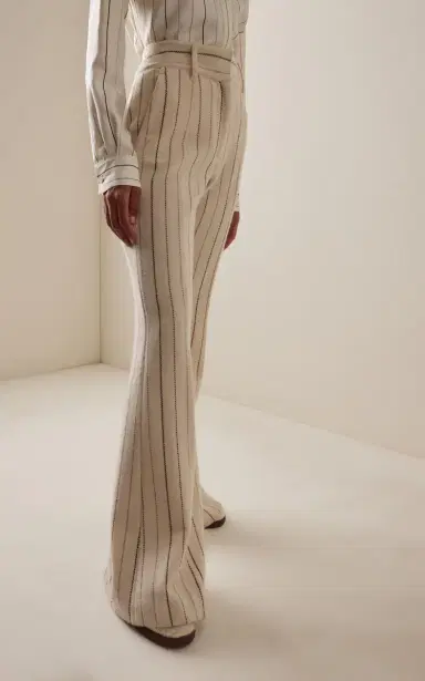 Gabriela Hearst Rhein Striped Wool-Cashmere Flared Pants | Thumbnail 3 Gabriela Hearst Rhein Striped Wool-Cashmere Flared Pants | Thumbnail 3